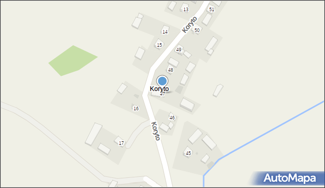 Koryto, Koryto, 47, mapa Koryto