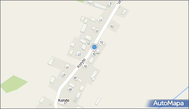 Koryto, Koryto, 51, mapa Koryto