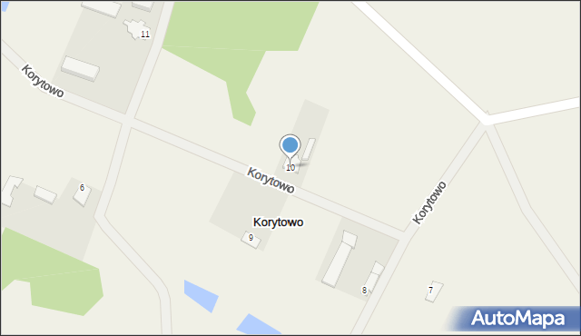 Korytowo, Korytowo, 10, mapa Korytowo