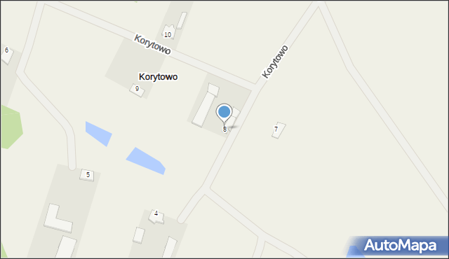 Korytowo, Korytowo, 8, mapa Korytowo