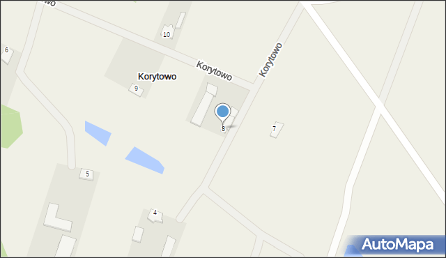 Korytowo, Korytowo, 8, mapa Korytowo