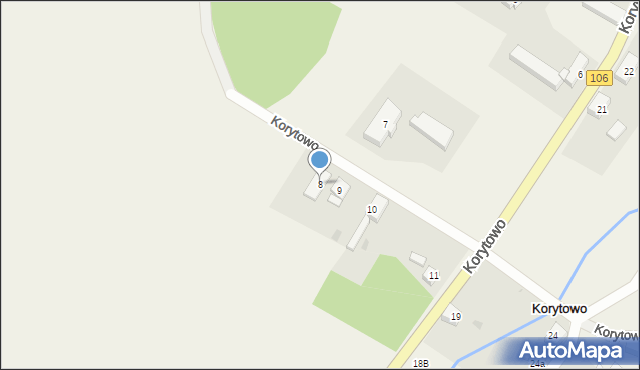 Korytowo, Korytowo, 8, mapa Korytowo