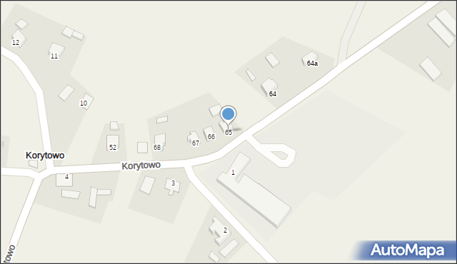 Korytowo, Korytowo, 65, mapa Korytowo