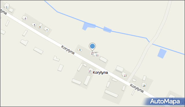 Korytyna, Korytyna, 12, mapa Korytyna