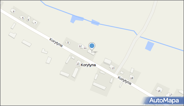 Korytyna, Korytyna, 13, mapa Korytyna