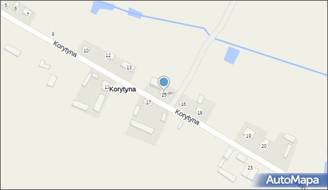 Korytyna, Korytyna, 15, mapa Korytyna