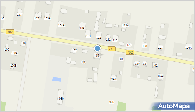 Korzecko, Korzecko, 95, mapa Korzecko