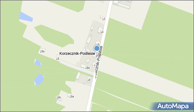 Korzecznik-Podlesie, Korzecznik-Podlesie, 16, mapa Korzecznik-Podlesie