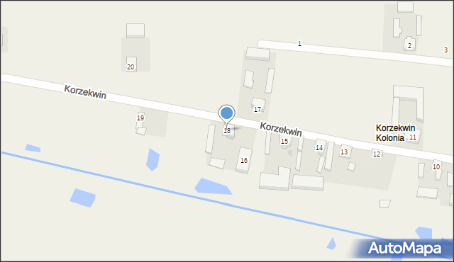 Korzekwin, Korzekwin, 18, mapa Korzekwin