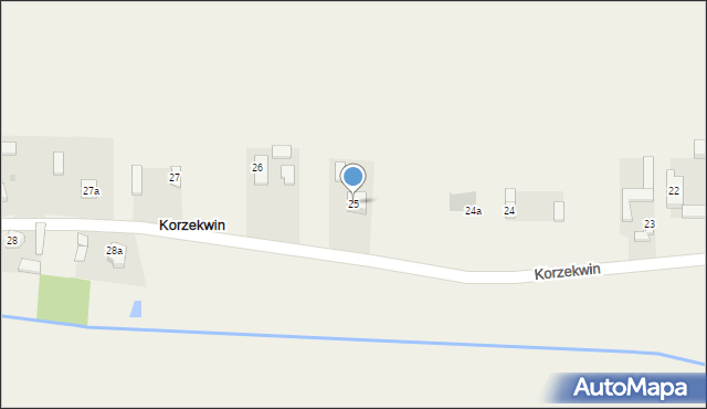 Korzekwin, Korzekwin, 25, mapa Korzekwin