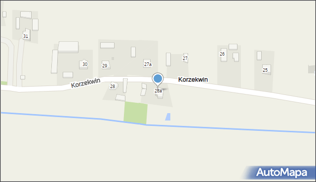 Korzekwin, Korzekwin, 28a, mapa Korzekwin