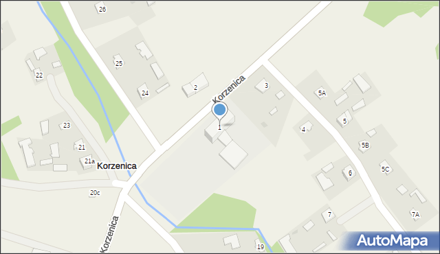 Korzenica, Korzenica, 1, mapa Korzenica