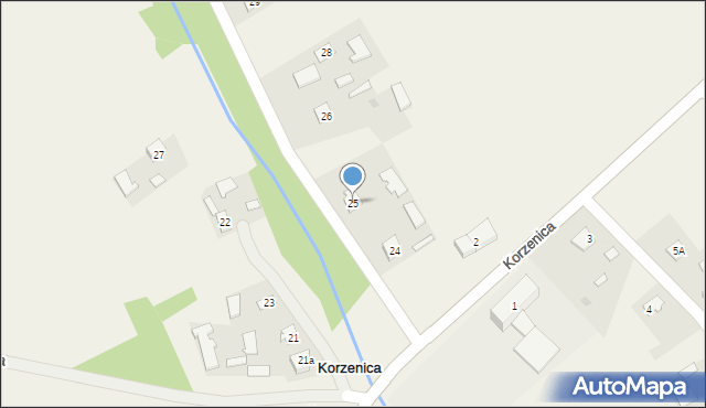 Korzenica, Korzenica, 25, mapa Korzenica