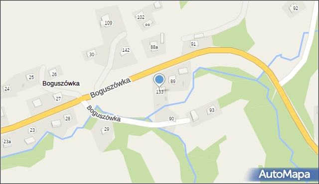 Korzeniec, Korzeniec, 133, mapa Korzeniec