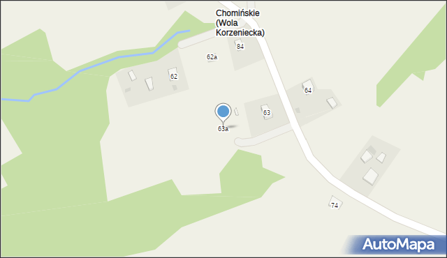 Korzeniec, Korzeniec, 143, mapa Korzeniec