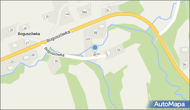 Korzeniec, Korzeniec, 90, mapa Korzeniec