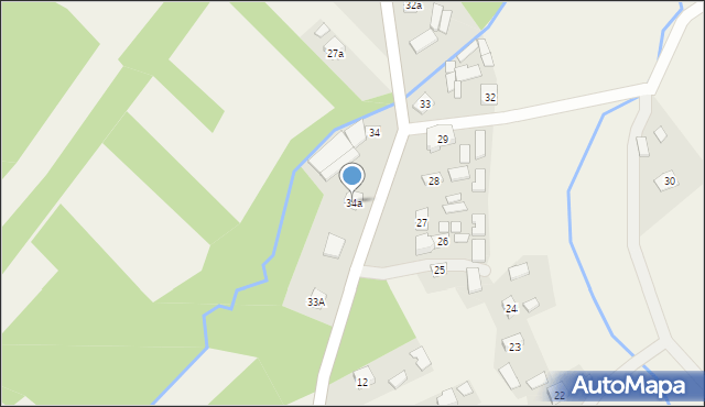 Korzeniów, Korzeniów, 34a, mapa Korzeniów