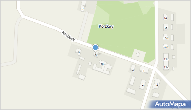 Korzkwy, Korzkwy, 5, mapa Korzkwy