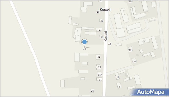 Kosaki, Kosaki, 33, mapa Kosaki