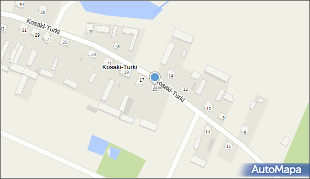 Kosaki-Turki, Kosaki-Turki, 15, mapa Kosaki-Turki