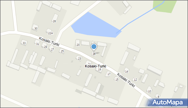 Kosaki-Turki, Kosaki-Turki, 18, mapa Kosaki-Turki