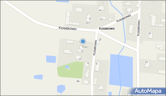 Kosakowo, Kosakowo, 11a, mapa Kosakowo