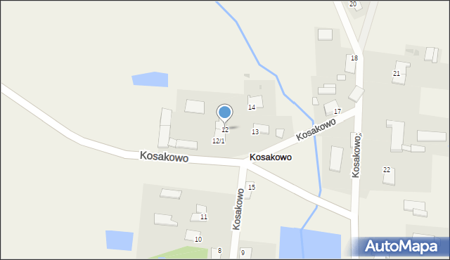 Kosakowo, Kosakowo, 12, mapa Kosakowo