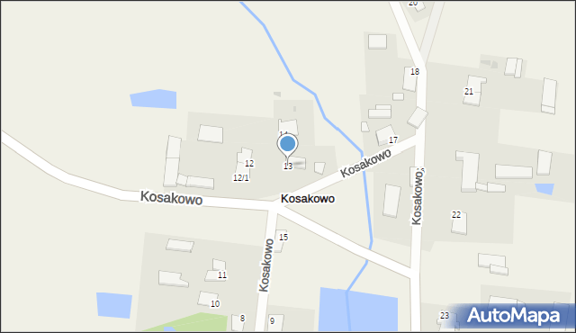 Kosakowo, Kosakowo, 13, mapa Kosakowo