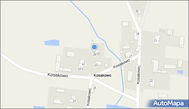 Kosakowo, Kosakowo, 14, mapa Kosakowo