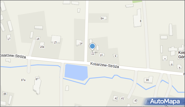 Kosarzew Dolny, Kosarzew Dolny, 11, mapa Kosarzew Dolny