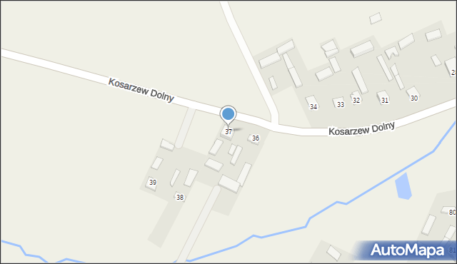 Kosarzew Dolny, Kosarzew Dolny, 37, mapa Kosarzew Dolny