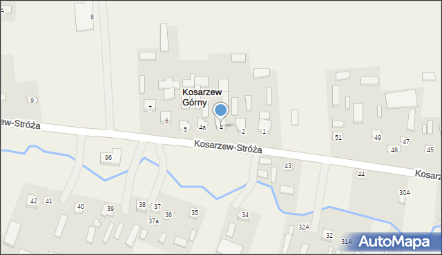 Kosarzew Dolny, Kosarzew Dolny, 4, mapa Kosarzew Dolny