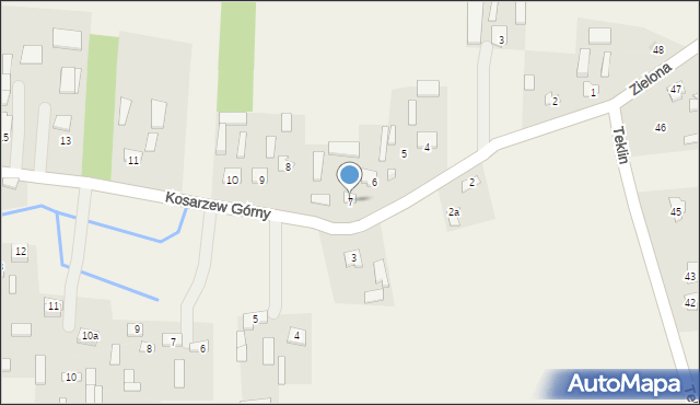 Kosarzew Górny, Kosarzew Górny, 7, mapa Kosarzew Górny