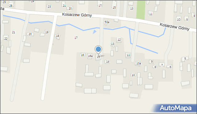 Kosarzew-Stróża, Kosarzew-Stróża, 15, mapa Kosarzew-Stróża