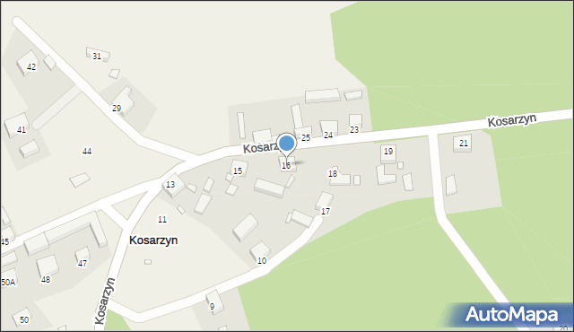 Kosarzyn, Kosarzyn, 16, mapa Kosarzyn