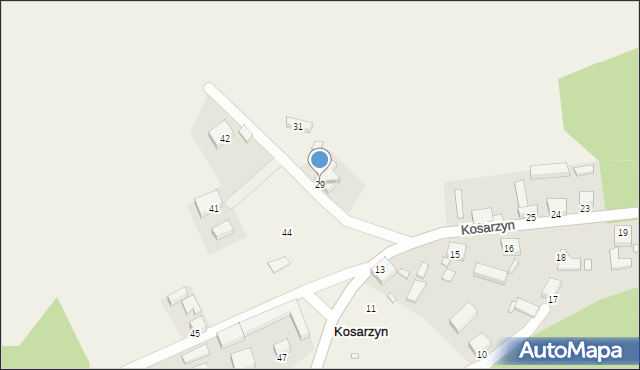 Kosarzyn, Kosarzyn, 29, mapa Kosarzyn