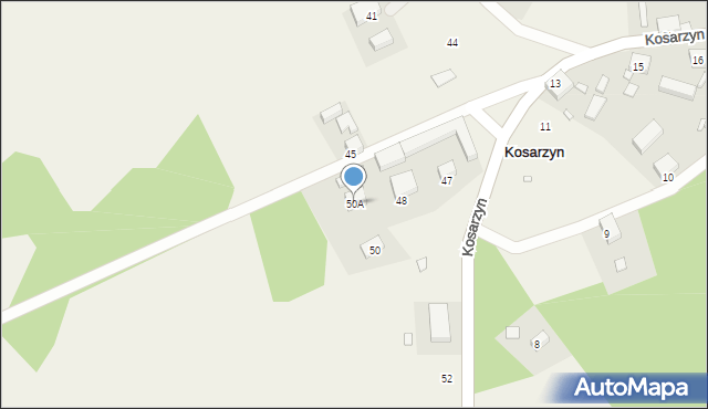 Kosarzyn, Kosarzyn, 50A, mapa Kosarzyn