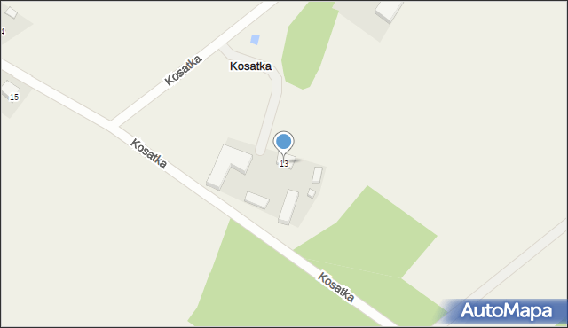 Kosatka, Kosatka, 13, mapa Kosatka