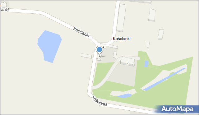 Kościanki, Kościanki, 3, mapa Kościanki