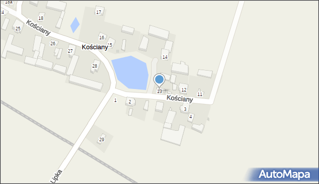 Kościany, Kościany, 13, mapa Kościany