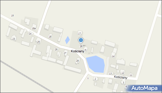 Kościany, Kościany, 16, mapa Kościany