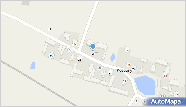 Kościany, Kościany, 18, mapa Kościany