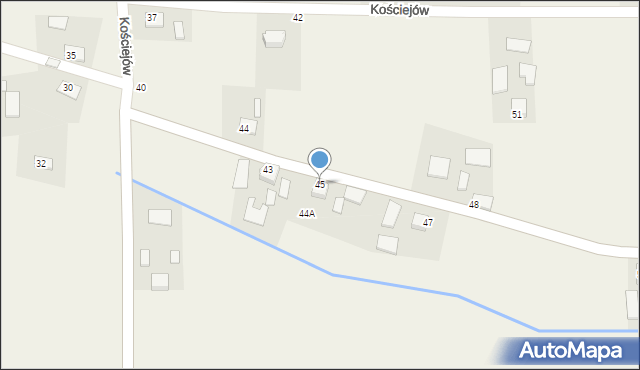 Kościejów, Kościejów, 45, mapa Kościejów