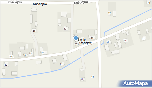 Kościejów, Kościejów, 63, mapa Kościejów