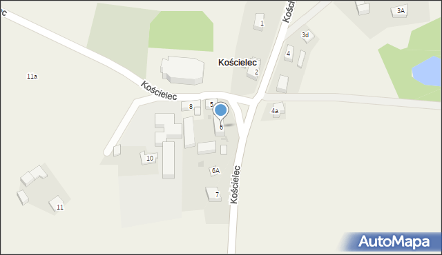 Kościelec, Kościelec, 6, mapa Kościelec