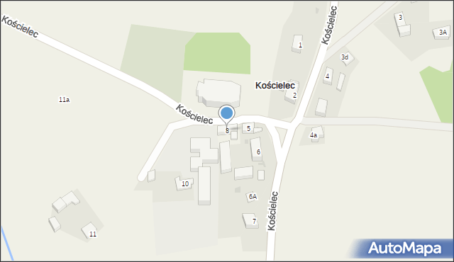 Kościelec, Kościelec, 8, mapa Kościelec