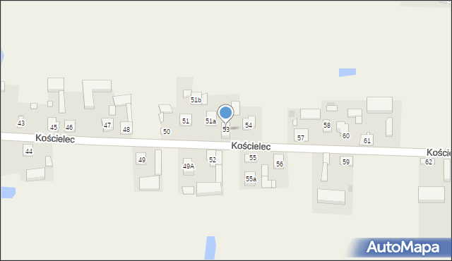 Kościelec, Kościelec, 53, mapa Kościelec