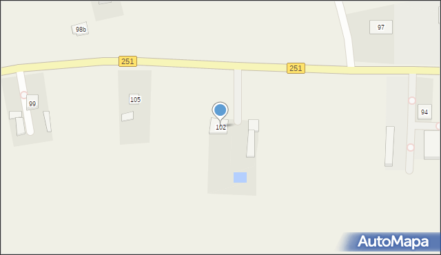 Kościelec, Kościelec, 102, mapa Kościelec