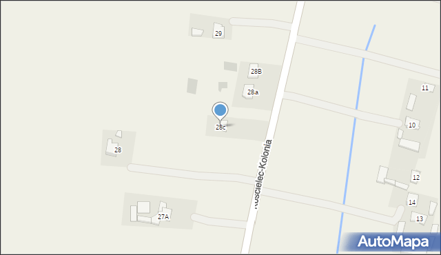 Kościelec-Kolonia, Kościelec-Kolonia, 28c, mapa Kościelec-Kolonia
