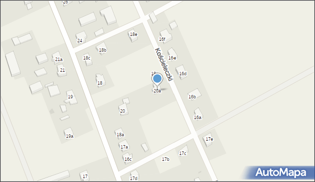 Kościeleczki, Kościeleczki, 20a, mapa Kościeleczki